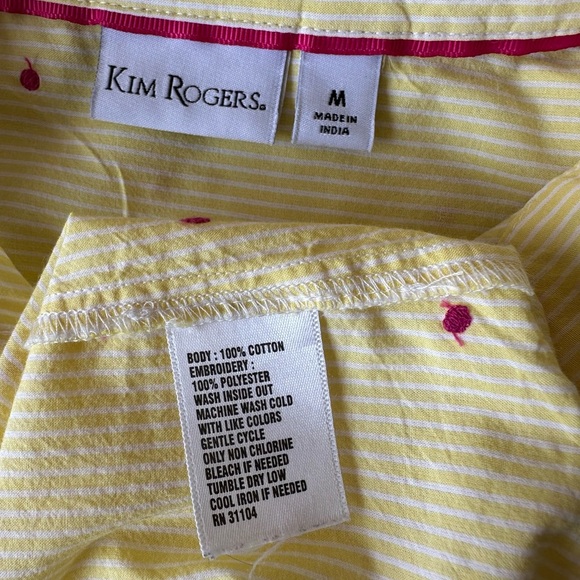 🛍️ Kim Rogers 100% Cotton button down shirt with excellent condition. - Picture 9 of 9